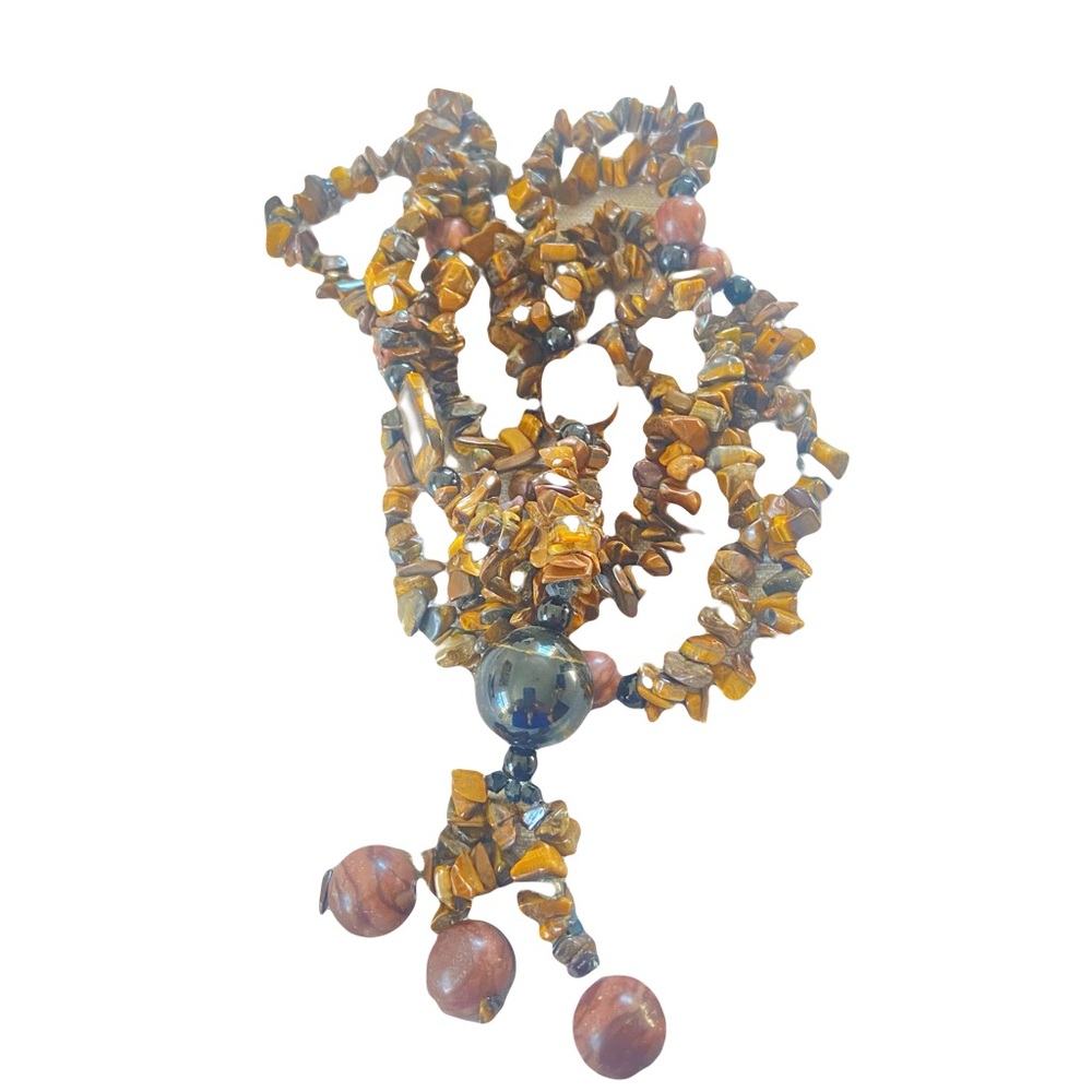 Elegant Multicolor Beaded Necklace - Picture 14 of 16